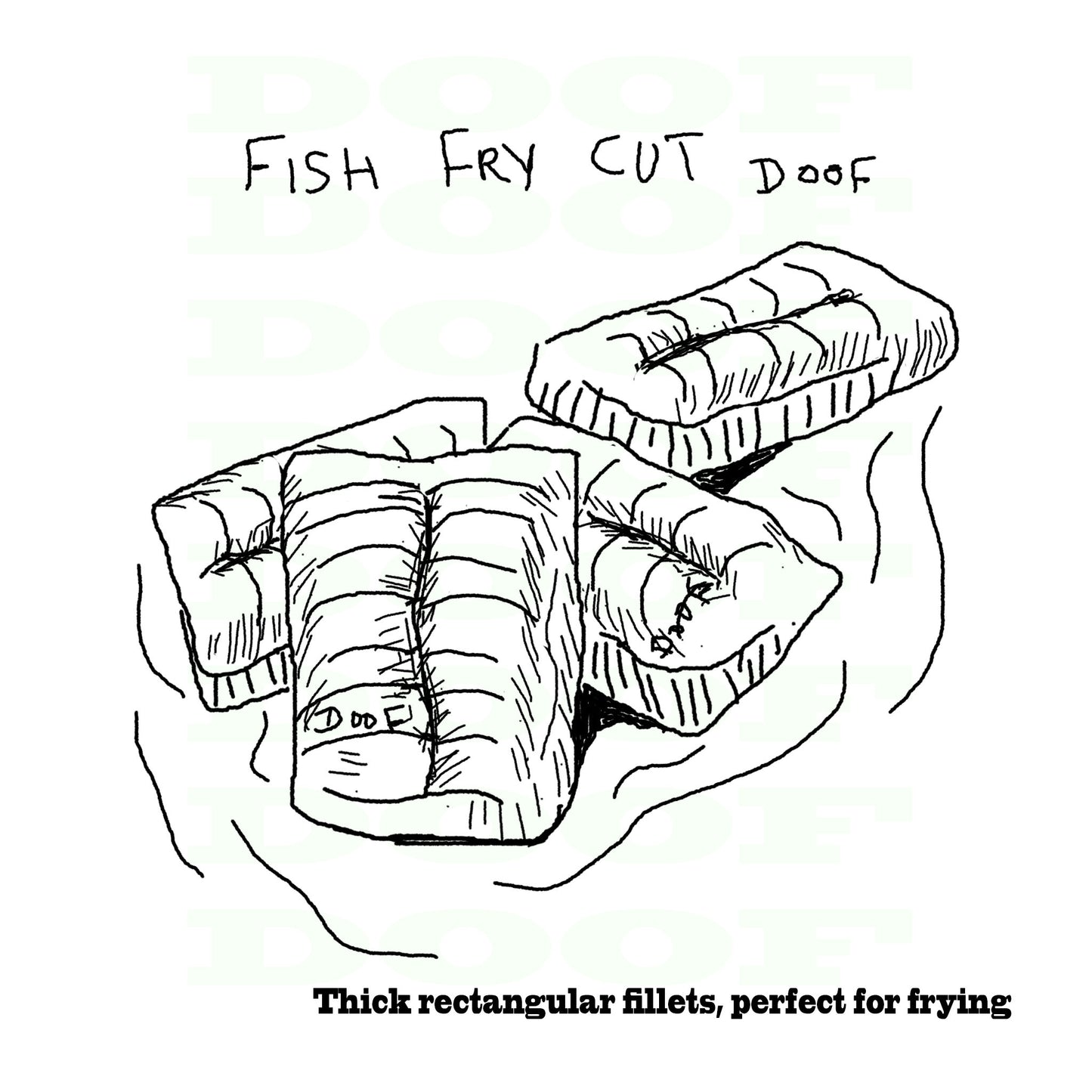 fish fry cut Doof sketch