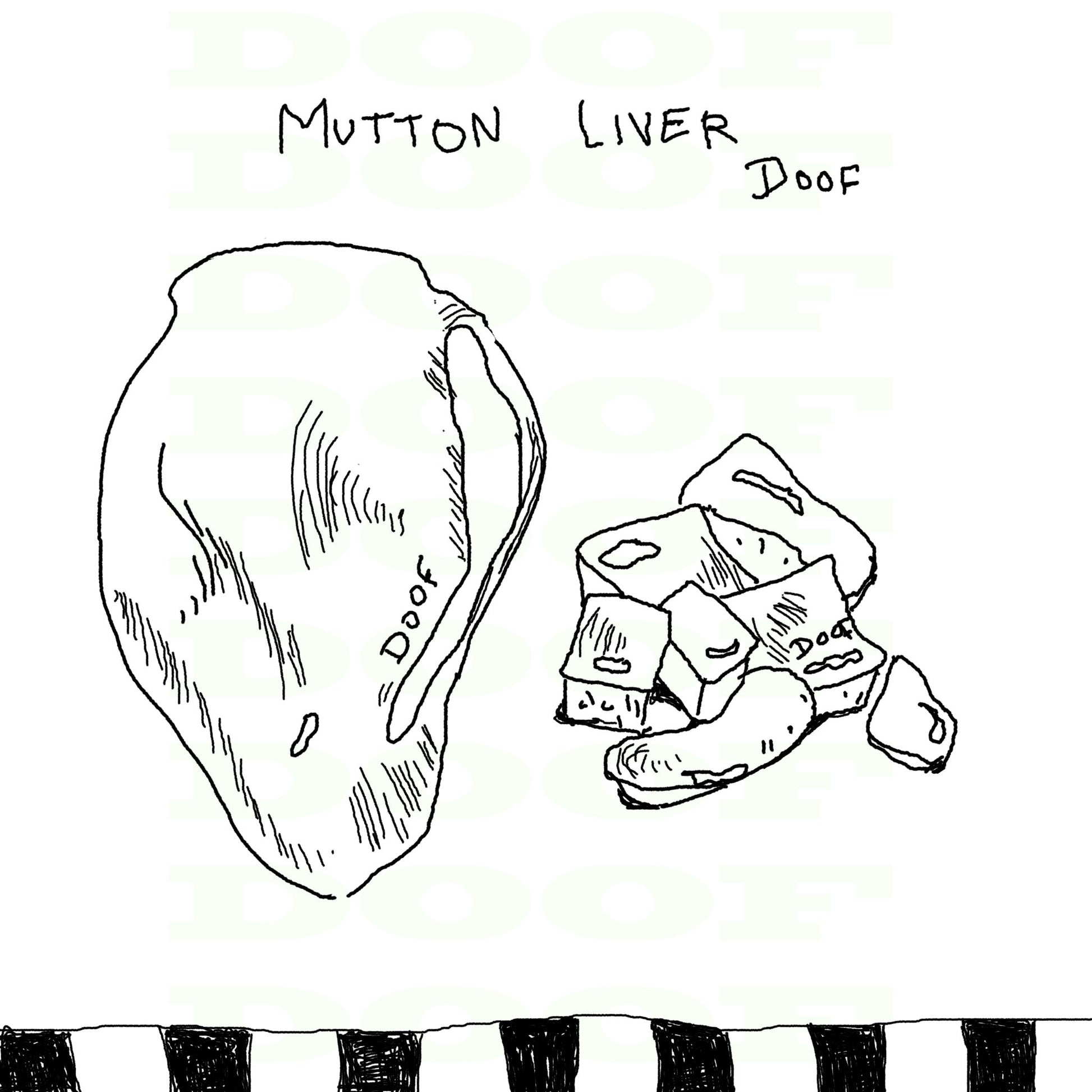 Mutton liver chops Doof sketch